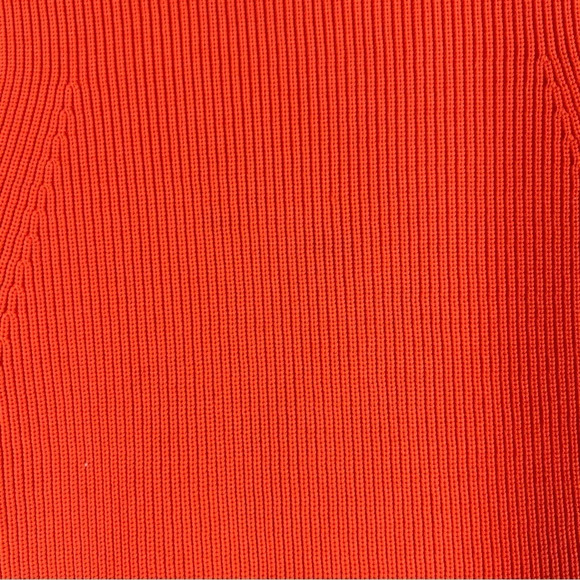Helmut Lang Bright Orange Glam Ribbed Long Sleeve Top - Picture 8 of 8